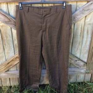 Perry Ellis Brown Dress Men’s Pants B3